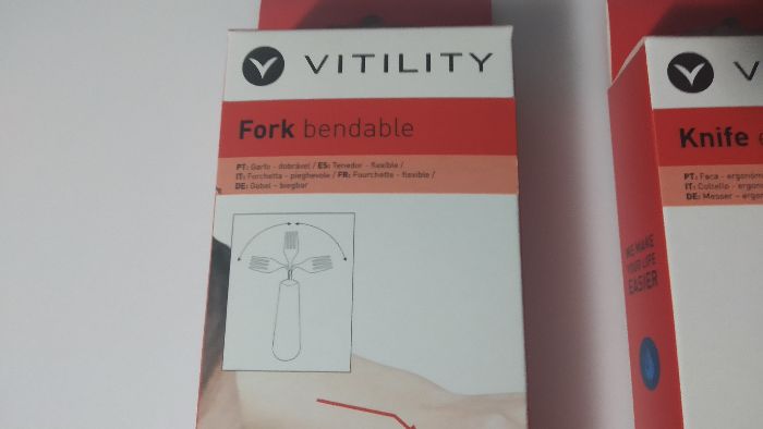 Garfo e Faca Vitility para pessoas com necessidas especiais ou idosas