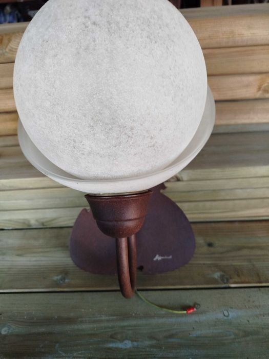 Candeeiro de parede -Mauro Lipparini / vidro murano e bronze