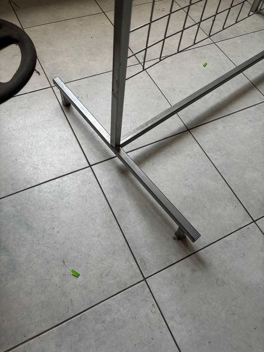 Krata ekspozycyjna magazynowa 200x100 stojąca 2-stronna stal parawan