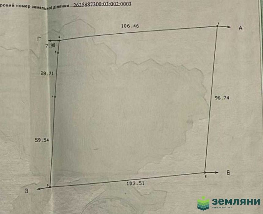 Продаж землі 1 га біля траси Тисмениця-Хом'яківка (5)