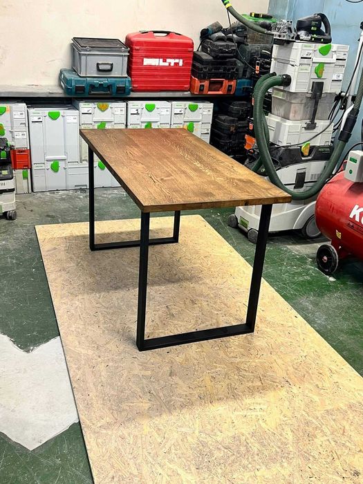 Stół dębowy 131x67 w stylu loft