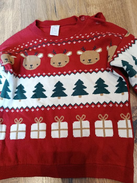 Sweter świąteczny hm
