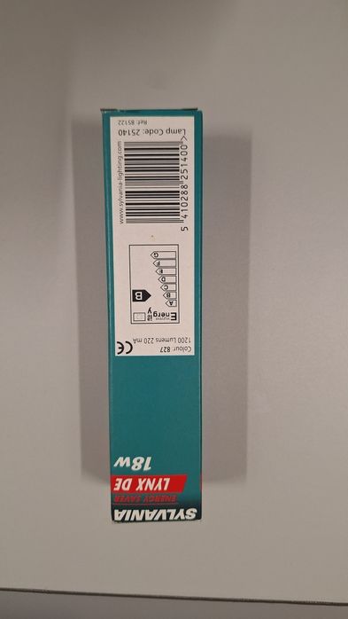 Lâmpada Fluorescente Sylvania 18W LYNX DE.