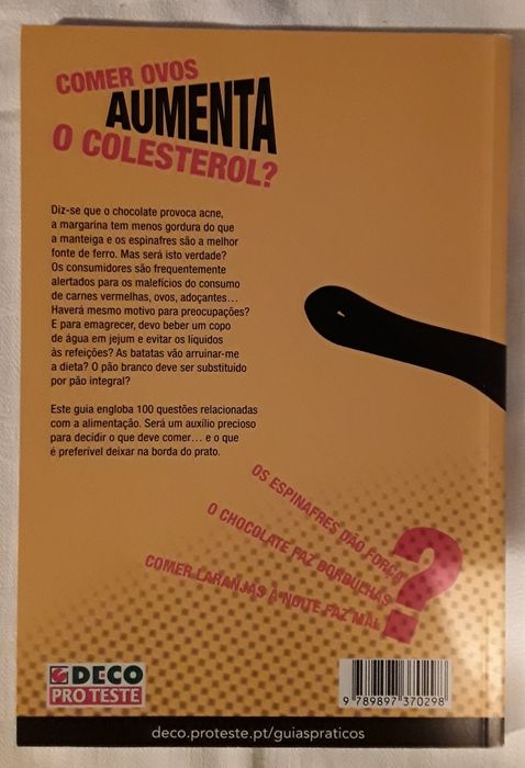 Livro: Comer Ovos Aumenta o Colesterol, Deco Proteste