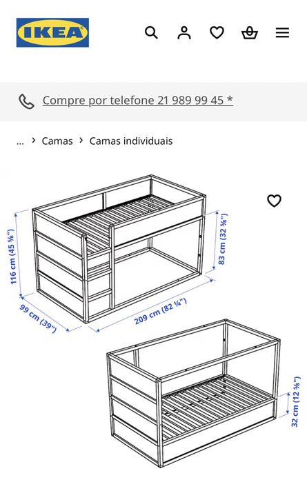 Cama ikea crianca