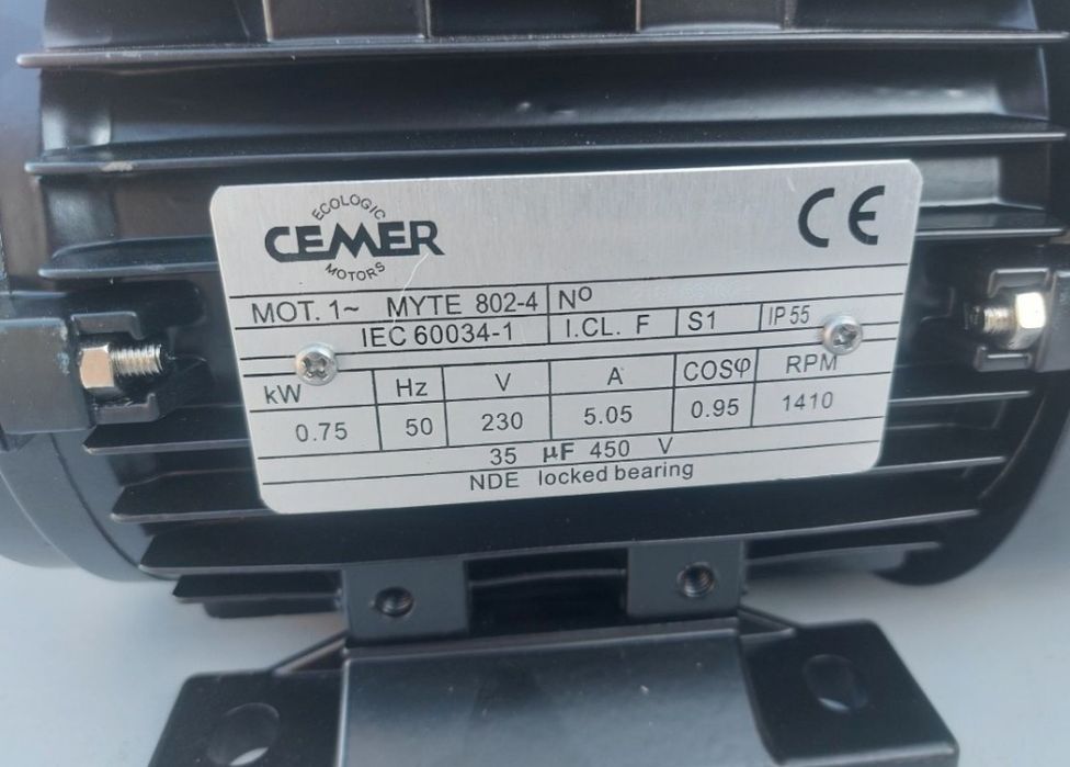 Motor betoneira de  1 cavalo