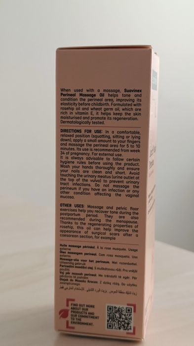 Olejek do masażu krocza Suavinex Mothering 30 ml