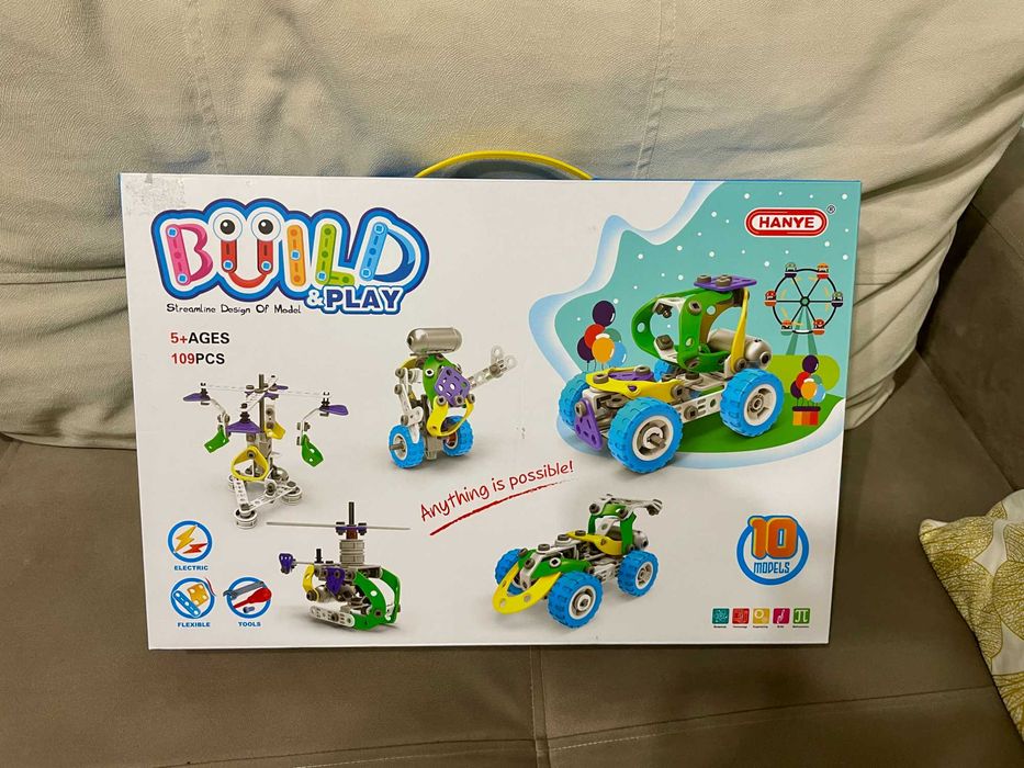 Конструктор Build Play 5 в 1 з двигуном J-7783