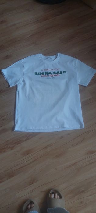Koszulka Zara M bawełna