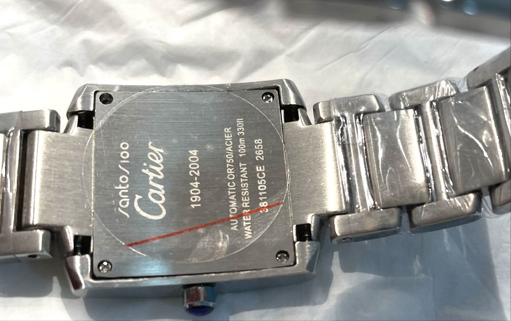 Relógio Cartier  tank francais em aço movimento quartzo novo