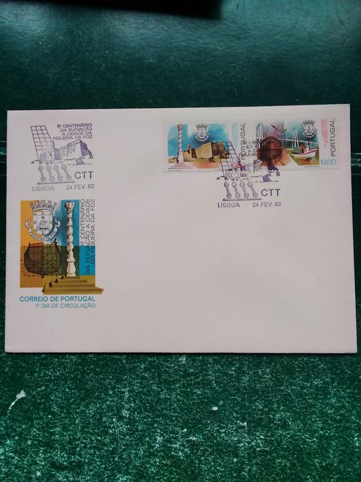 1982 FDC 1° Centenário Da Elevação a Cidade Da Figueira Da Foz MNH **
