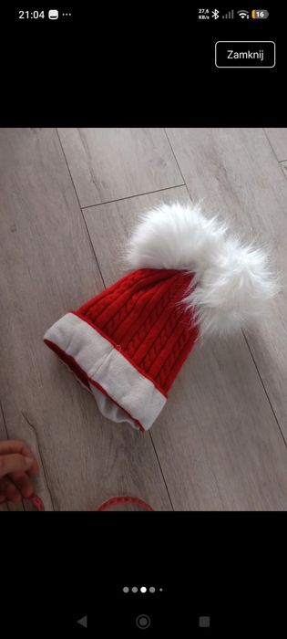 Czapka z napisem Polska damska