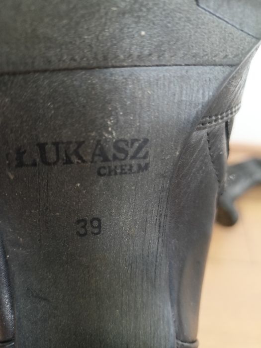 Kozaki skórzane damskie r. 39