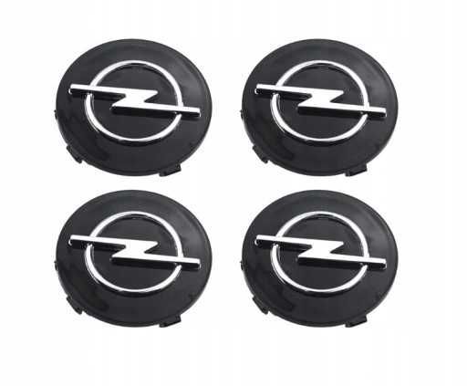 Opel 59 mm Czarne Dekle Dekielki