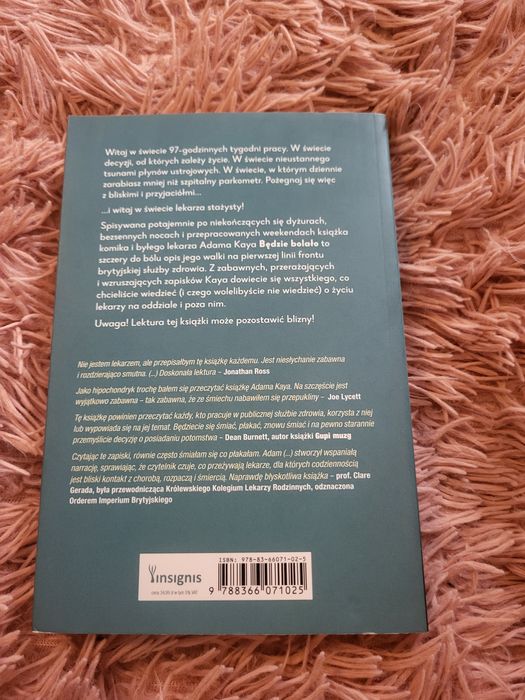 "Będzie bolało" Adam Kay