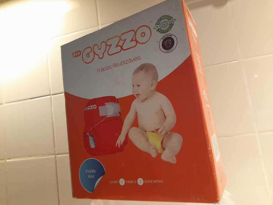 Conjunto de 6 fraldas reutilizáveis GYZZO® – Azuis