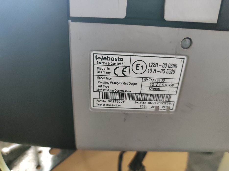 Ogrzewanie postojowe Webasto Air Top Evo 55 12v
