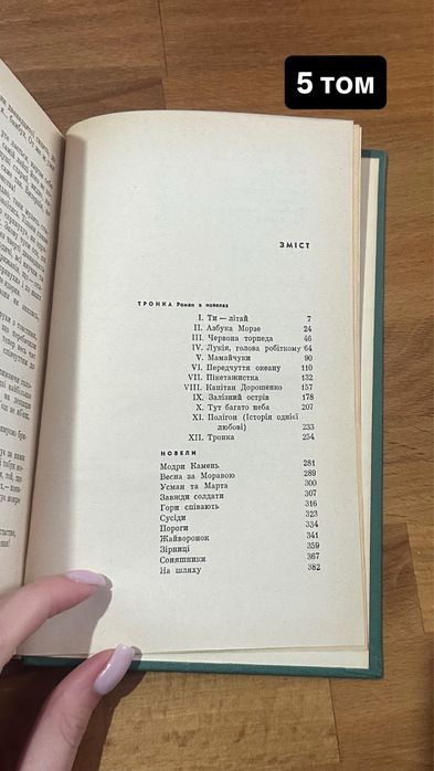Книги Олеся Гончара 1966 року (5 томів)