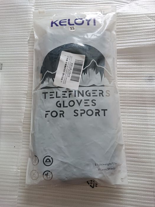 Rękawiczki rowerowe Ocieplane na wiosnę-zimę do ekranów sportowe XL