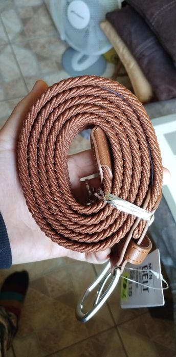 Pasek męski brązowy