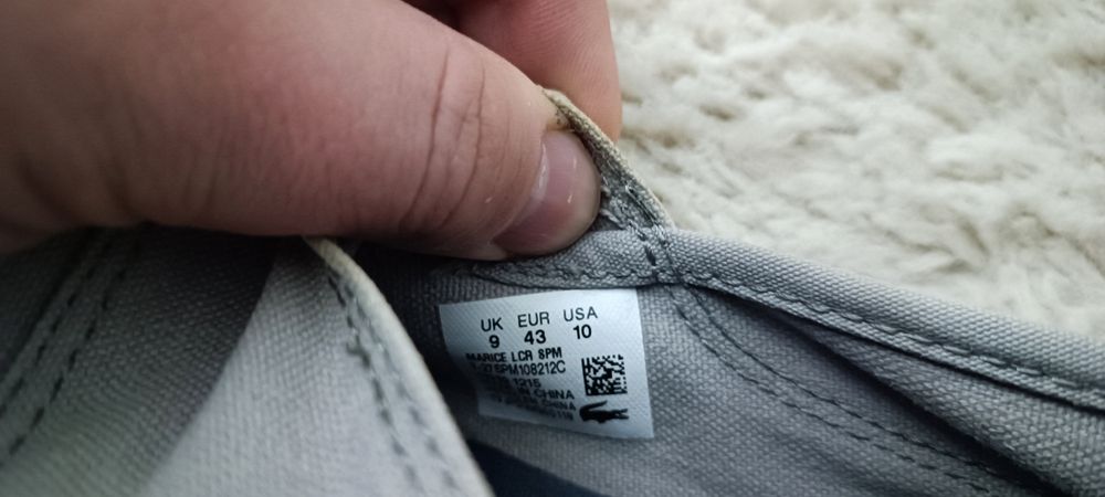 Оригінальні Чоловічі Сліпони Lacoste Marice LCR слипоны  кеды мокасины