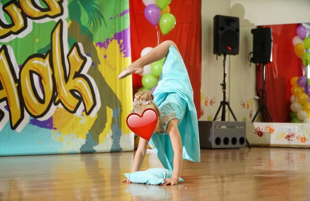 Танцевальный костюм для девочки платье контемп бирюза 110-135 снежинка