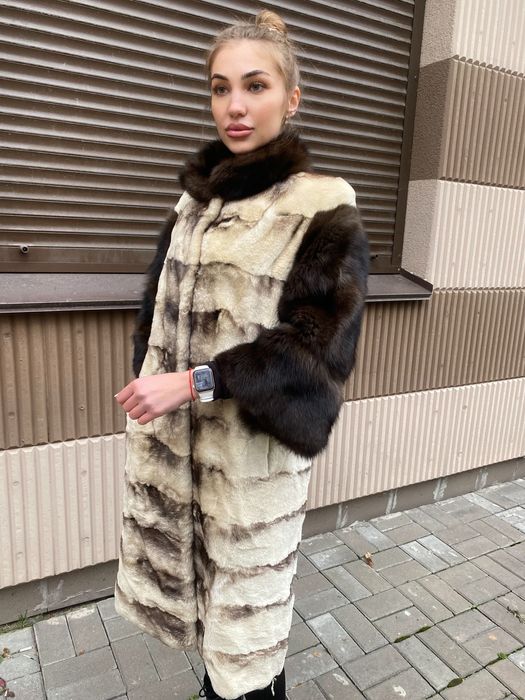 Роскошная шуба соболь баргузин норка не куница