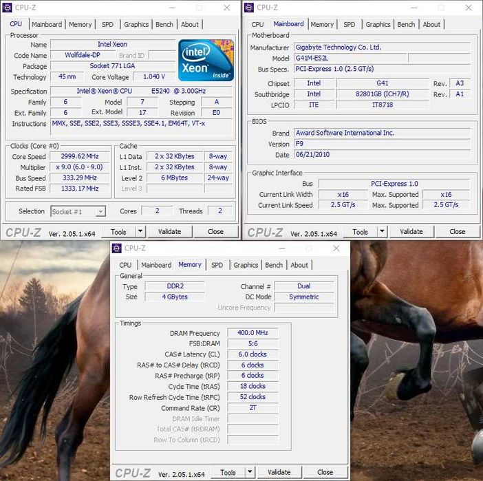Системник  2 - ядра Intel® Xeon® Е5240/4 Gb DDR2/250 Gb