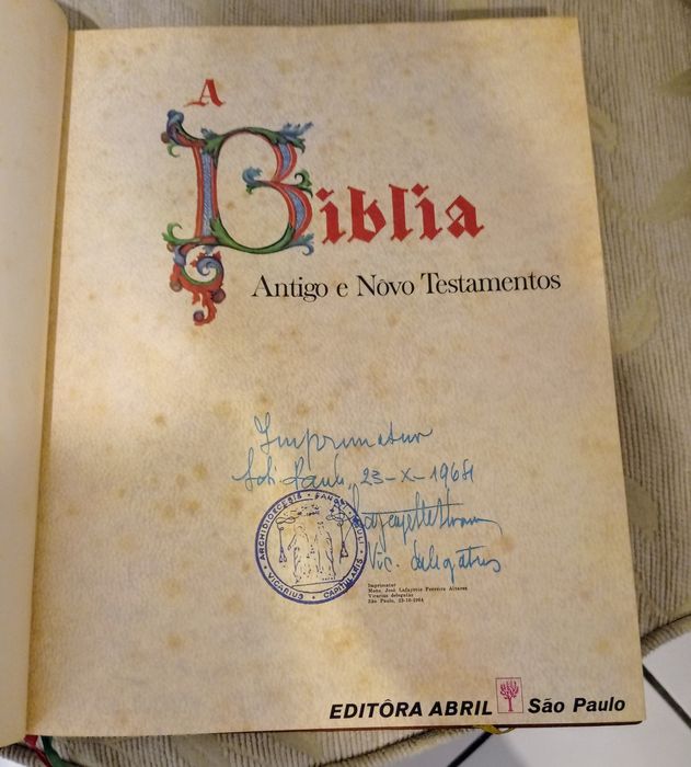 A BÍBLIA ILUSTRADA da editora Abril