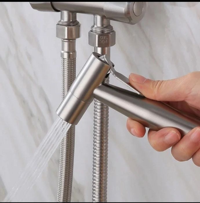 Лійка метал душ біде гігієнична лейка душа биде гигиеническая насадка