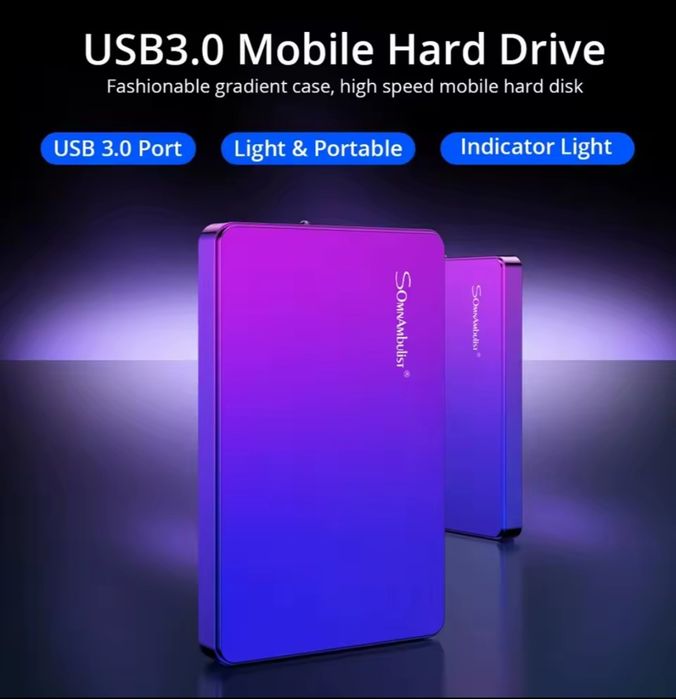 Зовнішній накопичувач жорсткий диск SomnAmbulist, хард диск, HDD,500GB