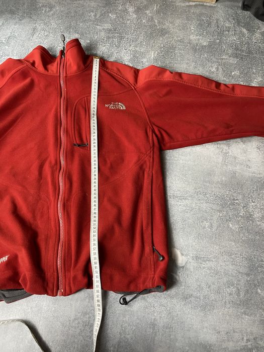 ( S-M ) Червоний чоловічий софтшел / куртка The North Face windstopper