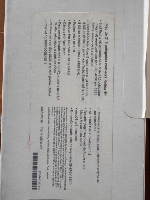 iMac, Retina 4k, 21,5 de 2017