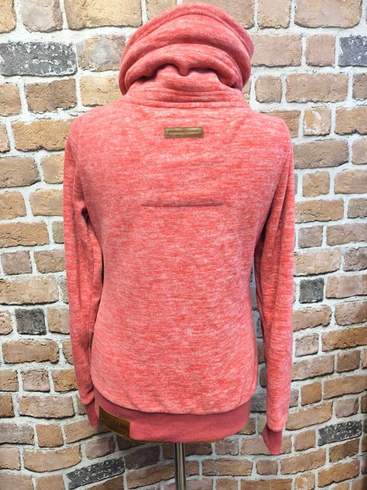 Naketano bluza polarowa ze stójką różowy melanż XS