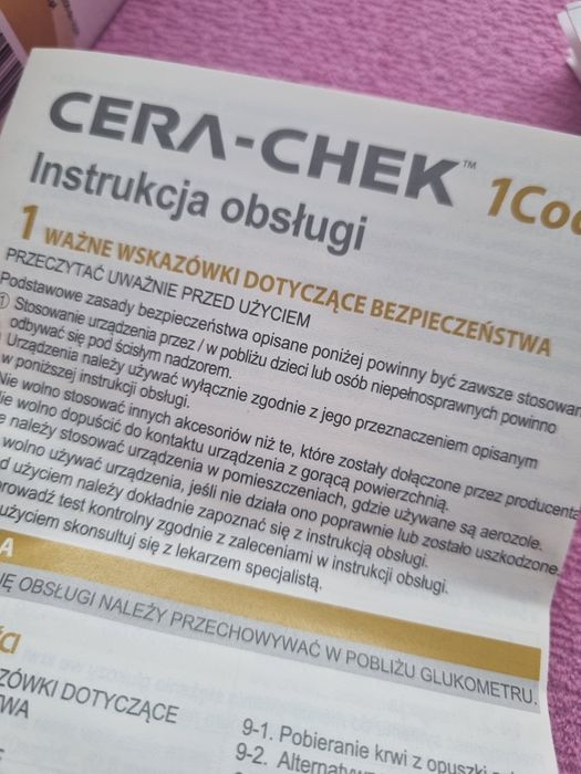 Glukometr Cera-Chek 1Code