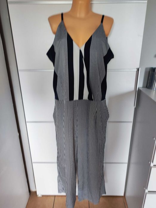 AX Paris Curve r 52 letni kombinezon w paski Nowy plus size