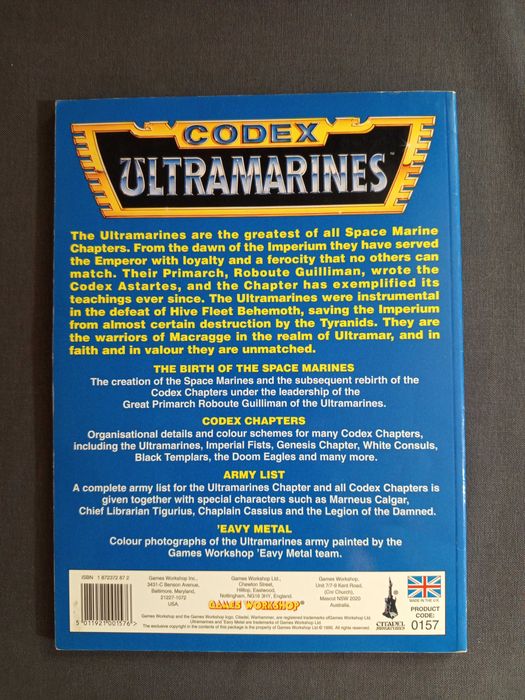 Warhammer 40k - Ultramarines Space Marines - Codex: 2nd Edition