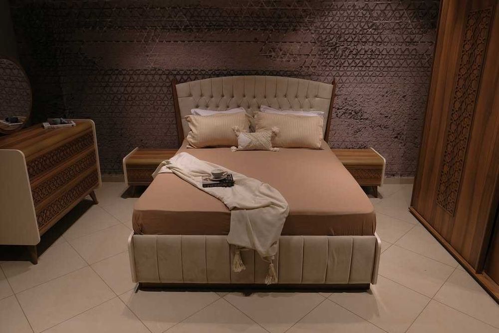 Conjunto Quarto Completo Casal Novo | Cama Roupeiro Cómoda Mesa