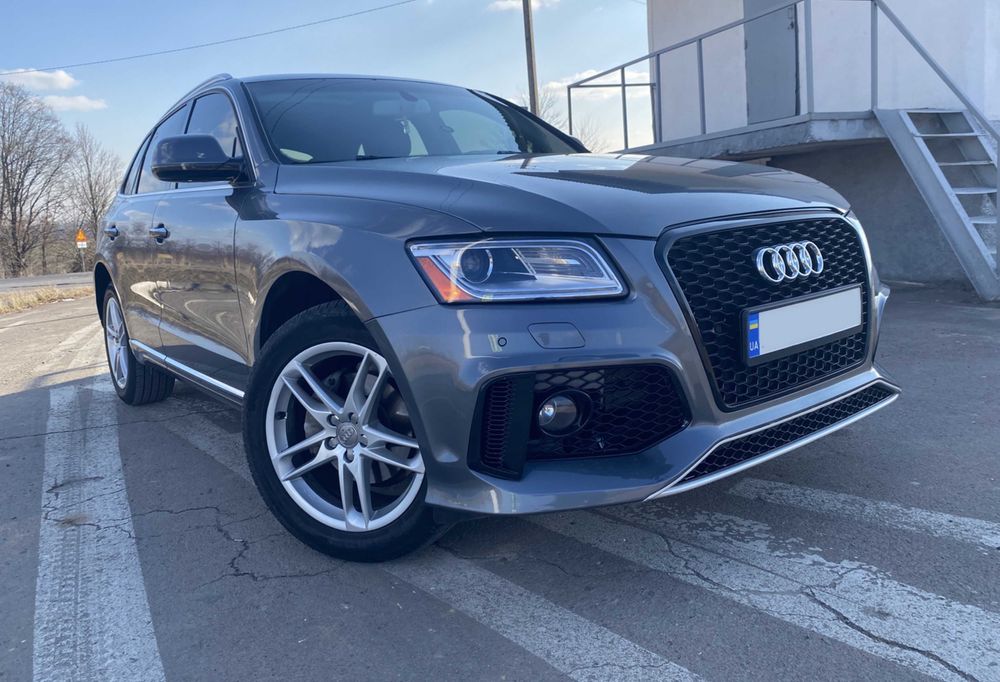 бампер audi q5 12-16 8r стиль rs Решетка ауди ку5 под туманки
