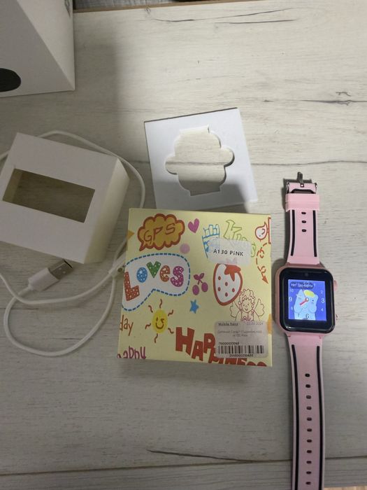 Детские смарт-часы с GPS и камерой Kids Smart Watch A130 Pink