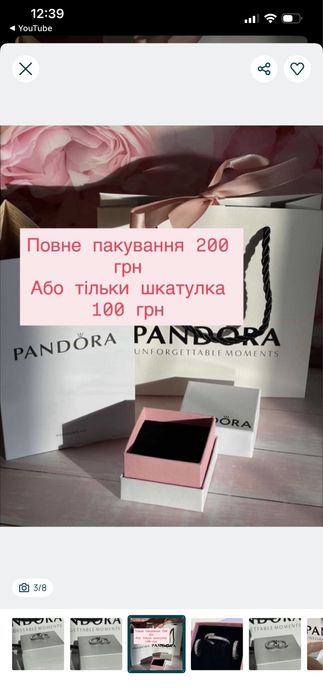 Сережки Pandora по супер ціні