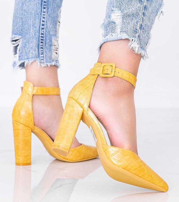 Туфлі жовті Glamour, р.37 (24см)