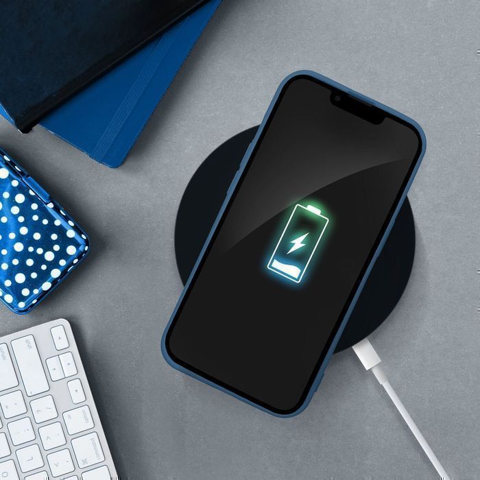 Futerał SILICONE do IPHONE 15 Pro Max niebieski