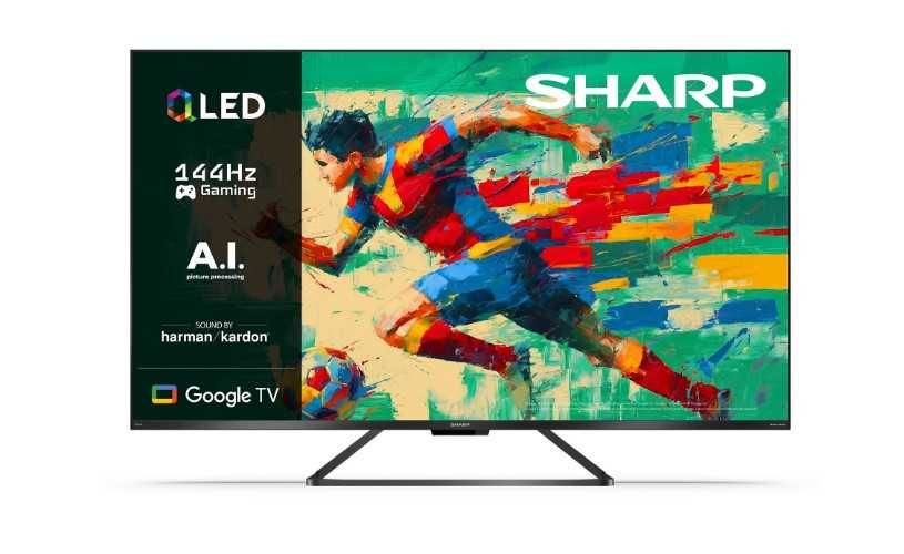 Telewizor QLED SHARP 55GR8465E 55" 4K 144Hz Google TV Quantum Dolby Vision Atmos