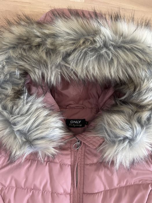 Kurtka zimowa Only S różowa Alaska