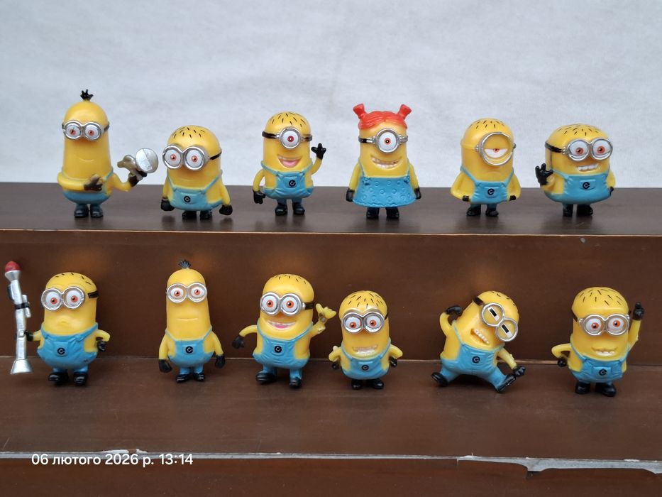 Набор фигурок 12 шт Миньоны Посіпаки Minions Гадкий Я Нікчемний Я Грю