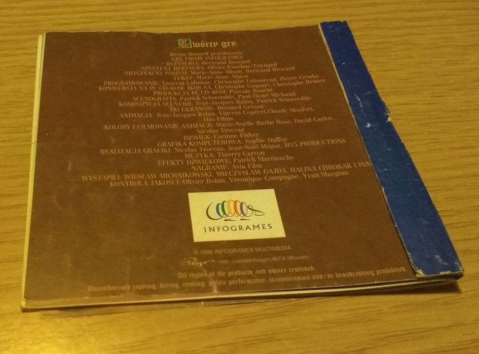 Smurfy SmurfoTeletransporter Infogrames gra komputerowa CD Big box