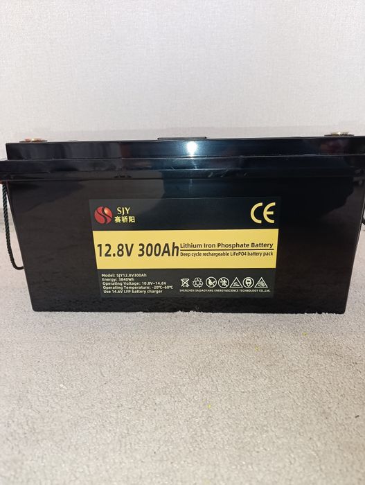 SJY LiFePO4 12V 300 Ah LCD (3840Wh) (BMS200A) акумулятор
