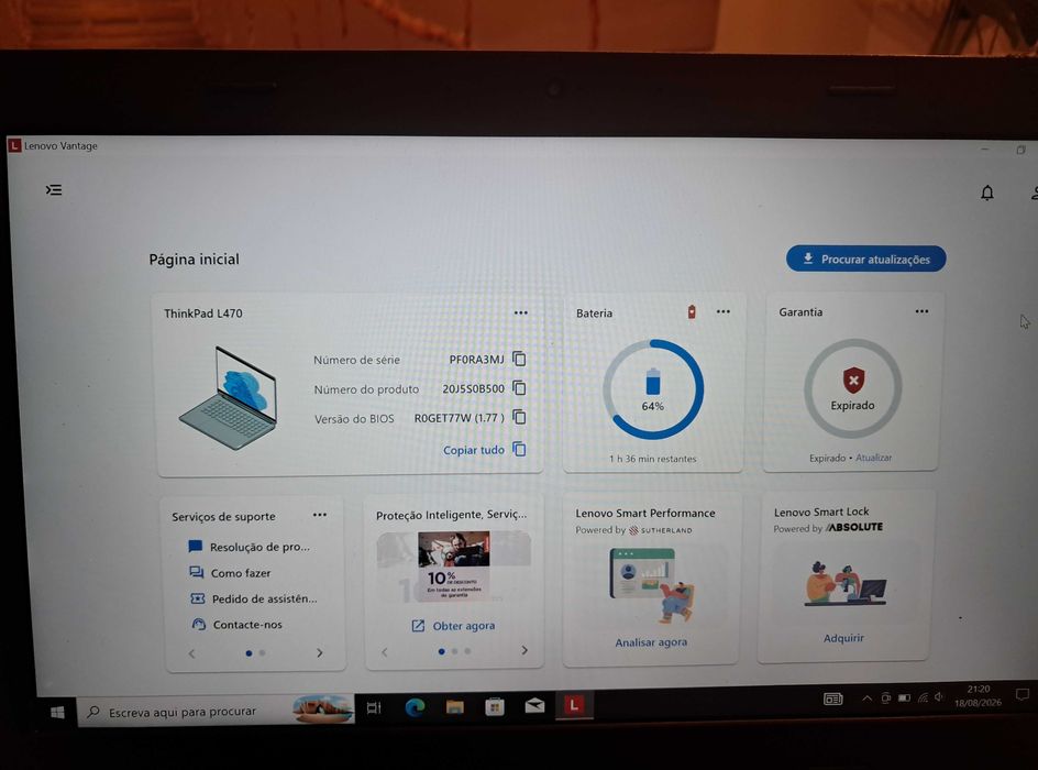 Portatil LENOVO ThinkPad T470