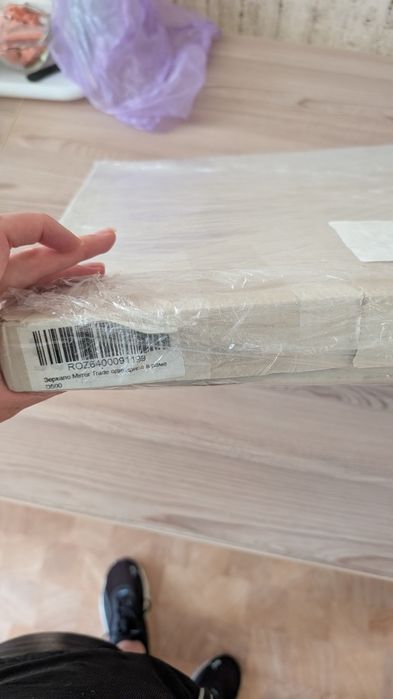 Дзеркало Mirror Trade діаметр 50 см одинарне в рамі чорне D500